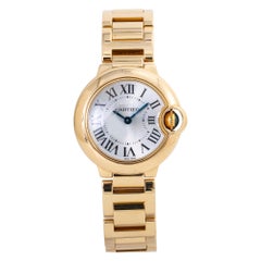 Cartier Ballon Bleu 3006 W69001Z2 Womens Quartz Watch 18K Gold with B/P