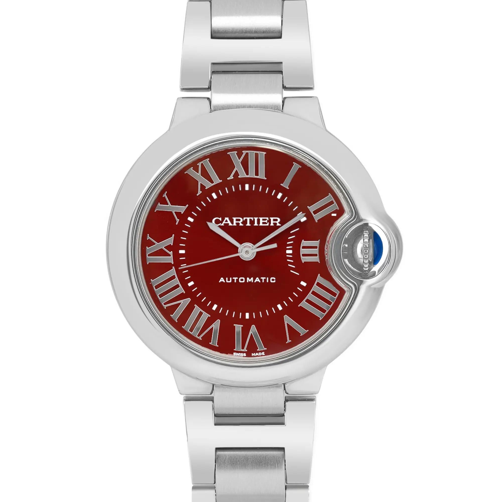 D'occasion et en excellent état. Cadran rouge très rare. Livré avec une boîte mais sans papiers.

💫 Cartier Ballon Bleu 3489 Montre-bracelet pour femme
📌 Vue d'ensemble
Marque : Cartier

Nom du modèle : Ballon Bleu

Numéro de modèle : 3489

Type :