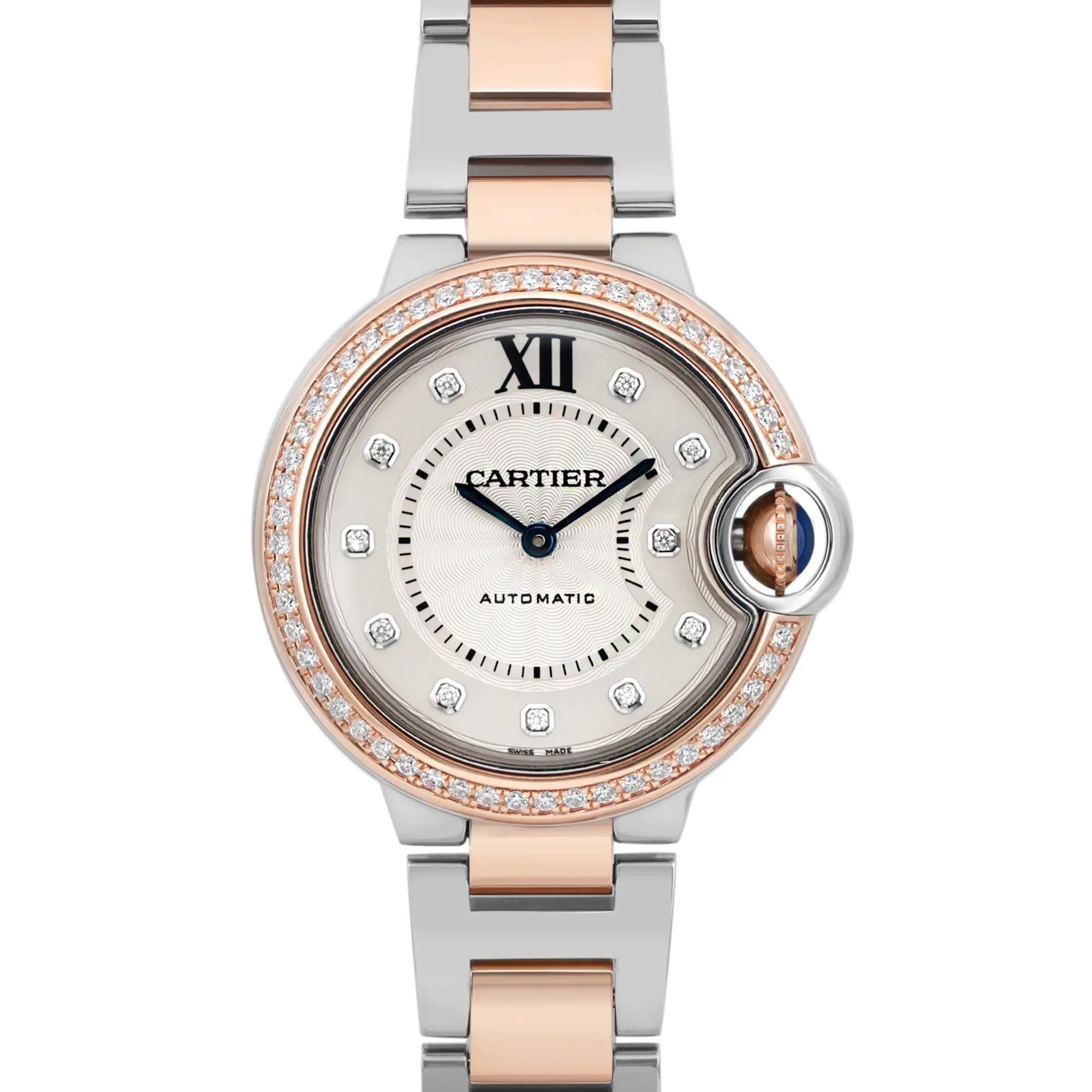 Gebrauchter, neuwertiger Zustand. Es wird mit einer Originalverpackung und einer Bedienungsanleitung geliefert.

Allgemeine Informationen
Marke: Cartier
Typ: Armbanduhr
Abteilung: Frauen
Modellname: Cartier Ballon Bleu
Modellnummer: