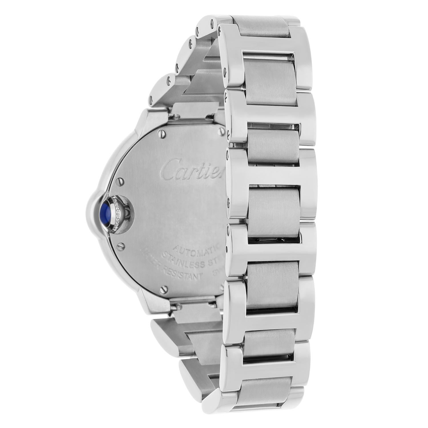 Cartier Ballon Bleu 33mm Women's Watch W6920071 with Diamond Bezel 5