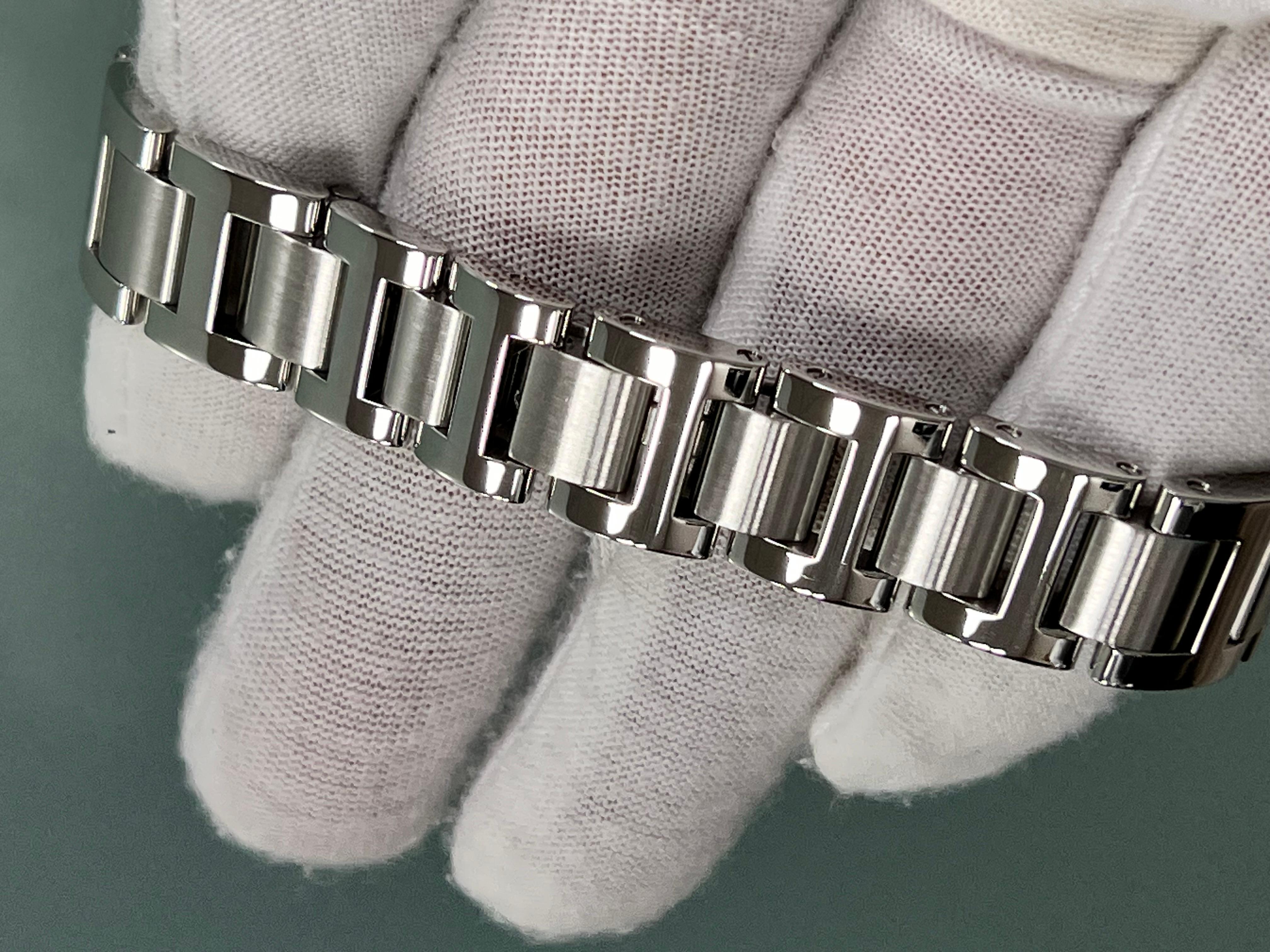 Cartier Ballon Bleu 3489 WE902074 Midsize 33mm Diamond Dial Steel Box Paper For Sale 7