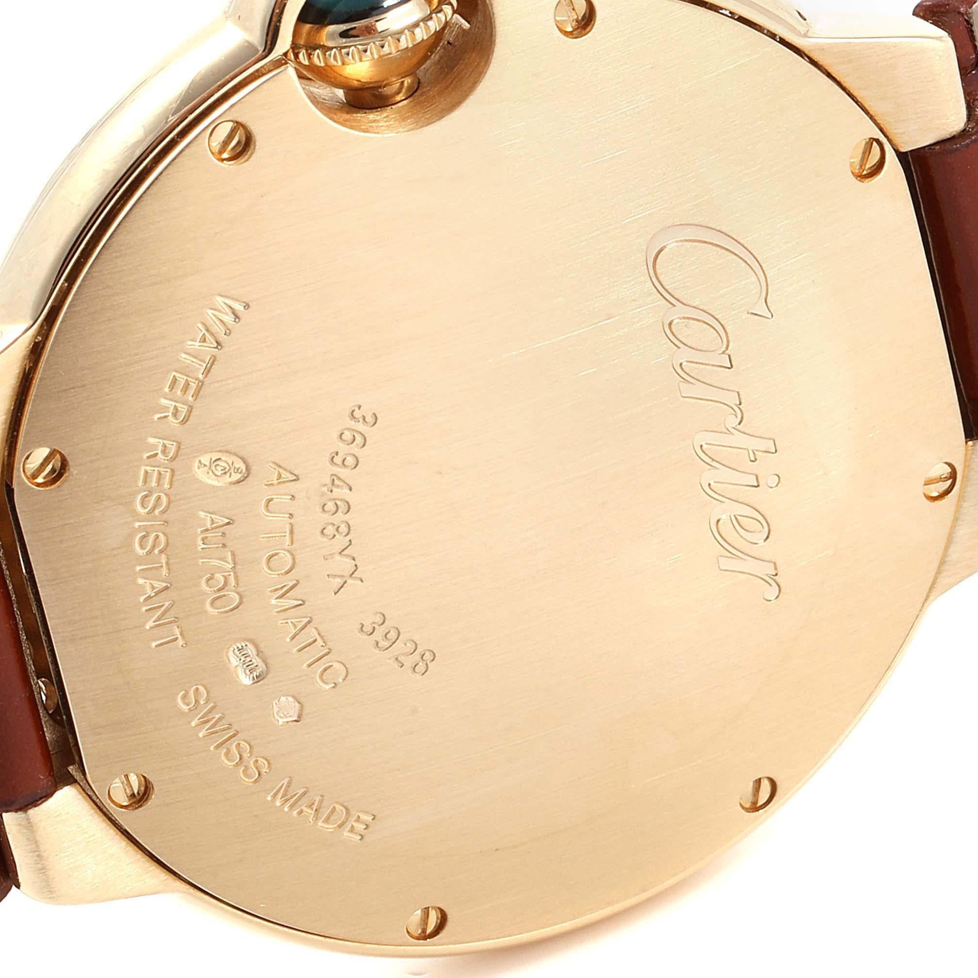 Cartier Ballon Bleu Midsize Yellow Gold Diamond Watch WE900451 Unworn For Sale 1