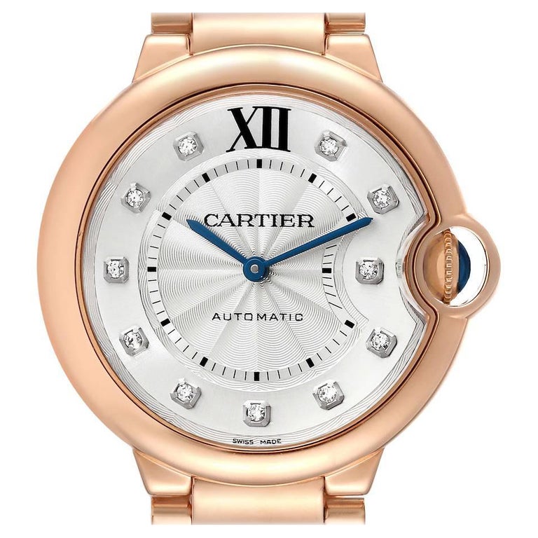 Reloj Cartier Ballon Bleu 36 Oro Rosa Diamante Mujer WE902026 en
