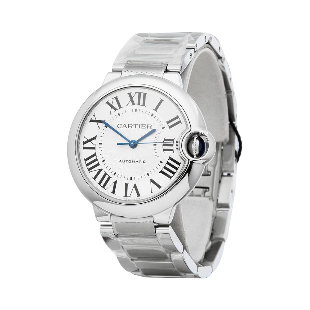 Reference: W5245
Manufacturer: Cartier
Model: Ballon Bleu
Model Reference: W6920046
Age: 22nd February 2018
Gender: Women's
Box and Papers: Box and Guarantee
Dial: Silver Roman
Glass: Sapphire Crystal
Movement: Automatic
Water Resistance: To
