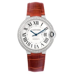 Cartier Montre Ballon en or blanc et diamants 36, réf. WE900651