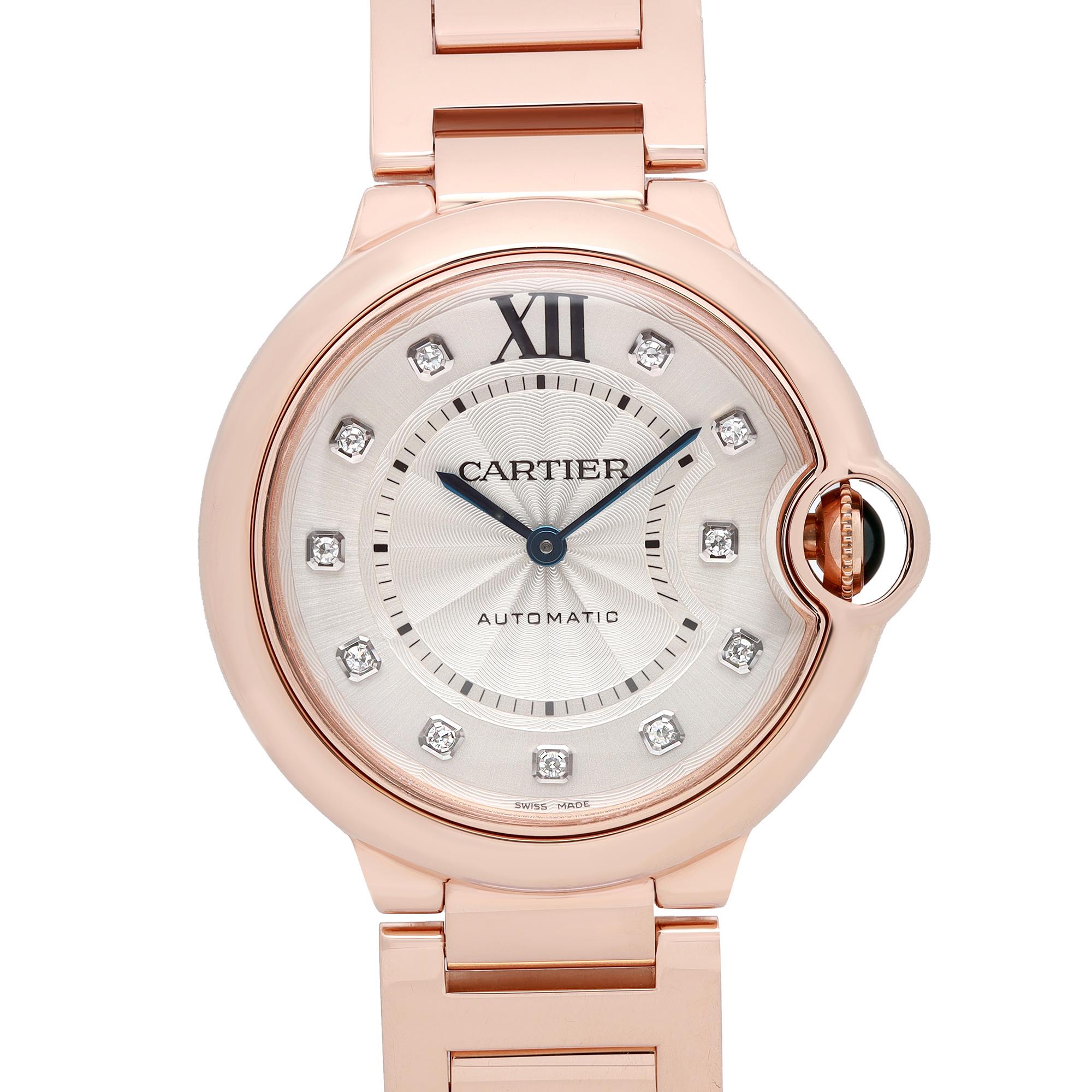 Seminuevo. Excelente estado. Sin caja ni papeles originales, viene con una caja chronostre, Totalmente revisada y funcionando perfectamente. 

🕰️ Información general
Marca: Cartier

Model No: Ballon Bleu

Model No: WE902026

Estilo: