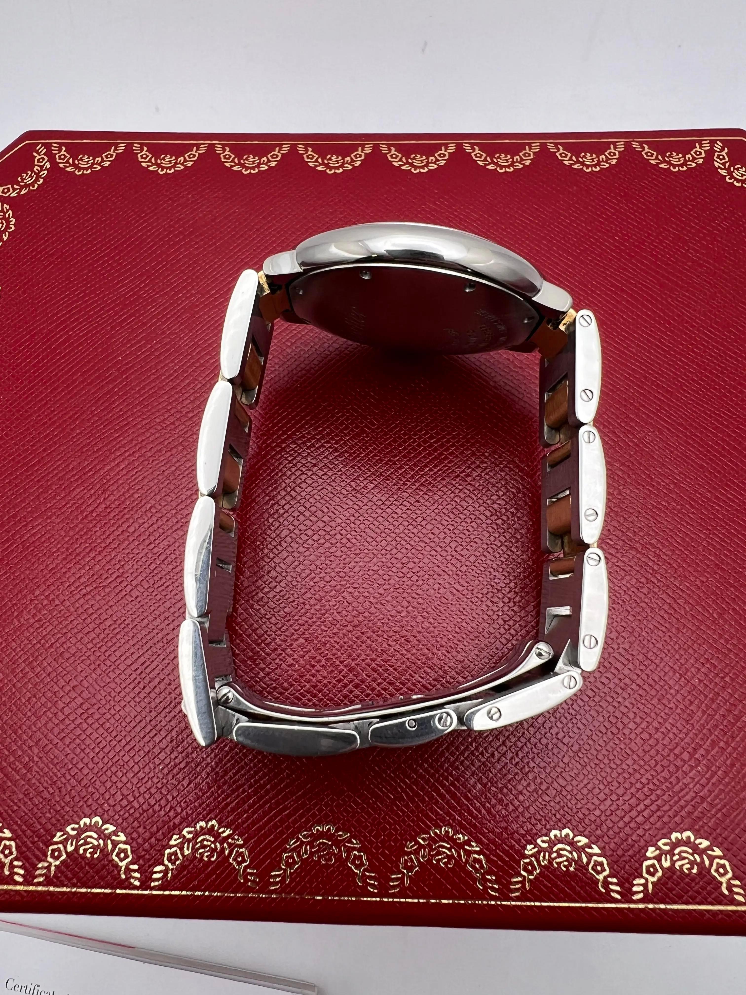 Cartier Ballon Bleu 36mm 18K Oro Amarillo Acero Plata Esfera Caja Papeles W6920047 en venta 5