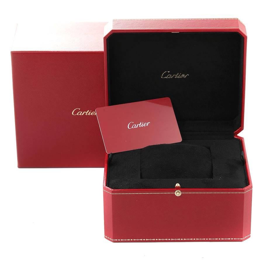 Cartier Ballon Bleu Automatic White Gold Diamond Watch WE9006Z3 Box Card 3