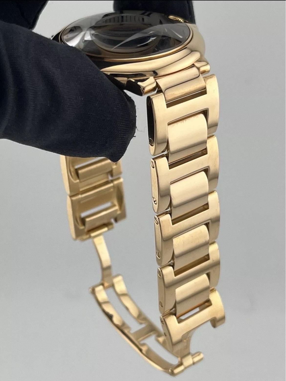 Orologio Cartier Ballon Bleu 36 mm Midsize 3003 W69004Z2 Oro rosa 18 carati in vendita 11