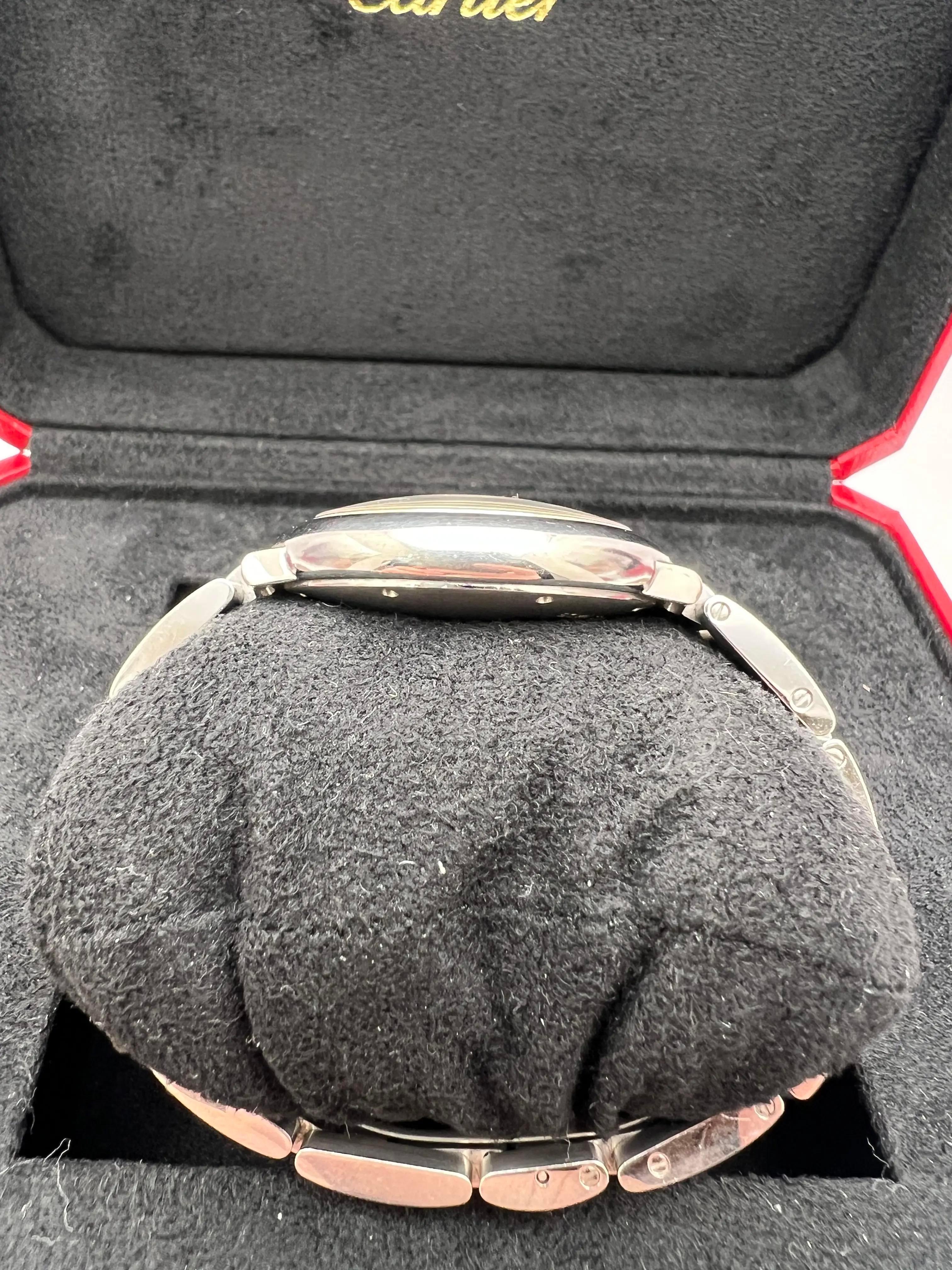 Cartier Ballon Bleu 36mm Silver Diamond Dial WE902075 Box Set For Sale 4