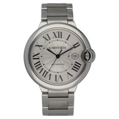 Montre homme Cartier Ballon Bleu 3765 en acier inoxydable Boîte et papiers