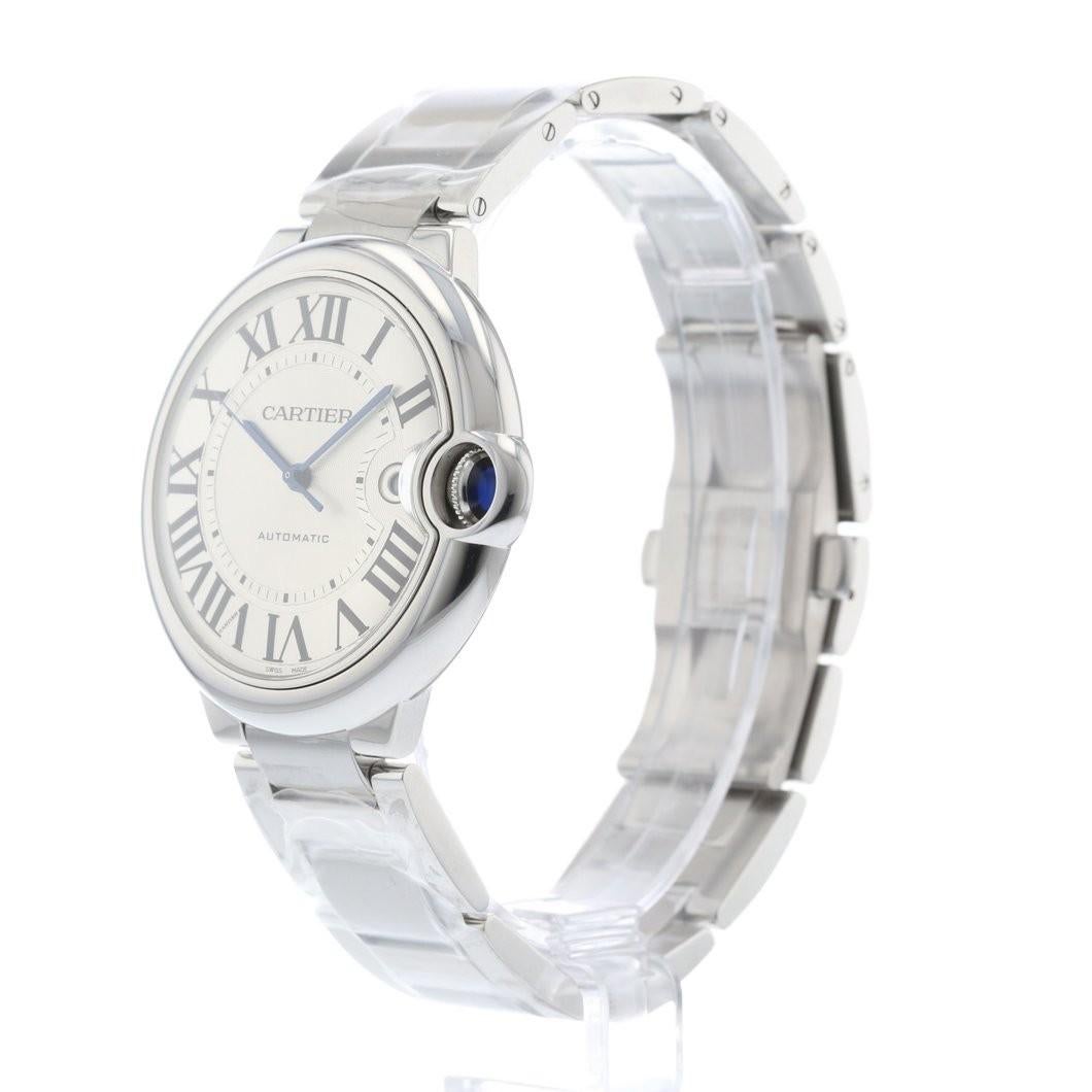 Cartier Ballon Bleu Reference #:W69012Z4. Cartier Ballon Bleu 3765 W69012Z4 Mens Automatic Watch With Box & Papers 42mm. Verified and Certified by WatchFacts. 1 year warranty offered by WatchFacts.