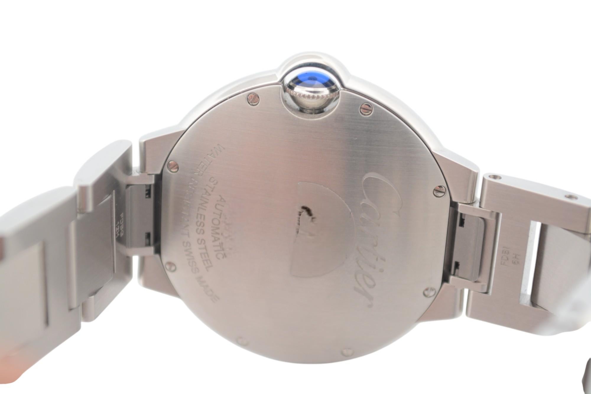 Cartier Ballon Bleu 40 Stainless Steel Box+Papers Automatic Ref: WSBB0040 6