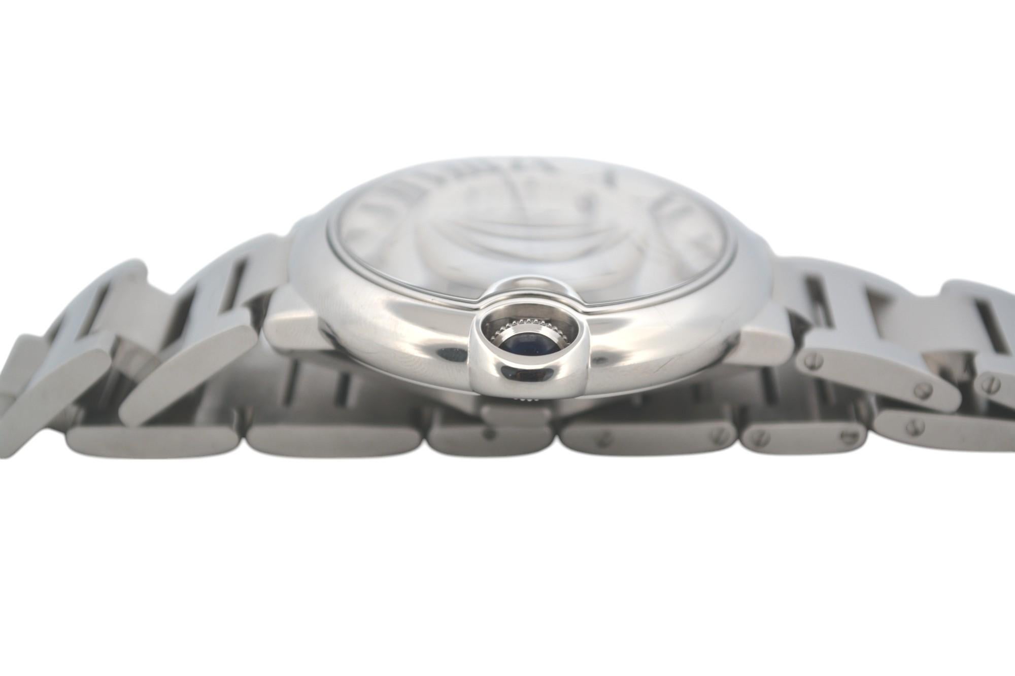 Cartier Ballon Bleu 40 Stainless Steel Box+Papers Automatic Ref: WSBB0040 10