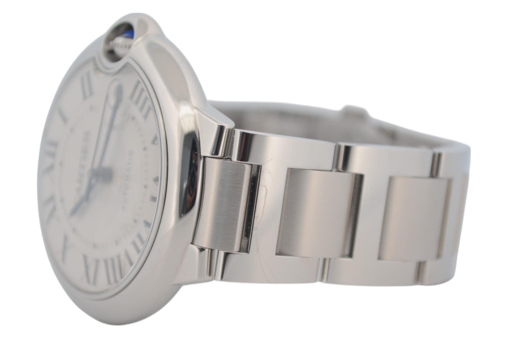 Cartier Ballon Bleu 40 Stainless Steel Box+Papers Automatic Ref: WSBB0040 1