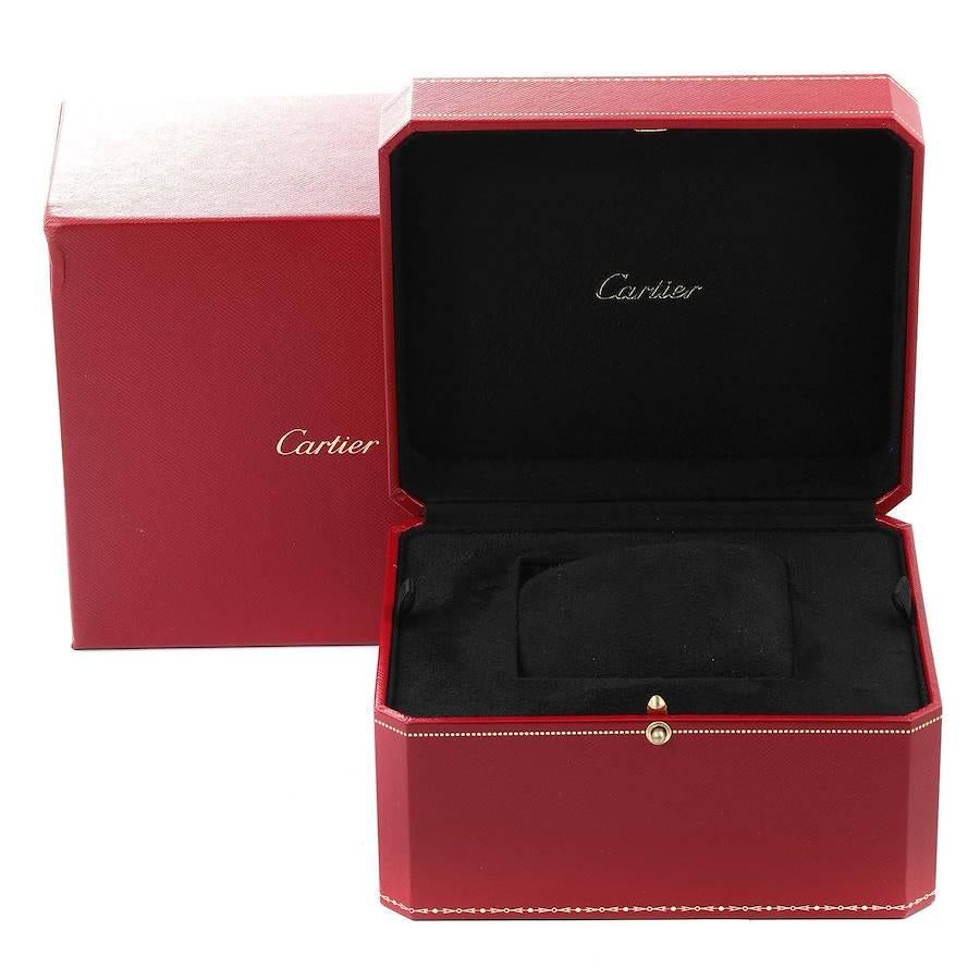 Cartier Ballon Bleu 42 Automatic Blue Dial Rose Gold Mens Watch WGBB0036 For Sale 1