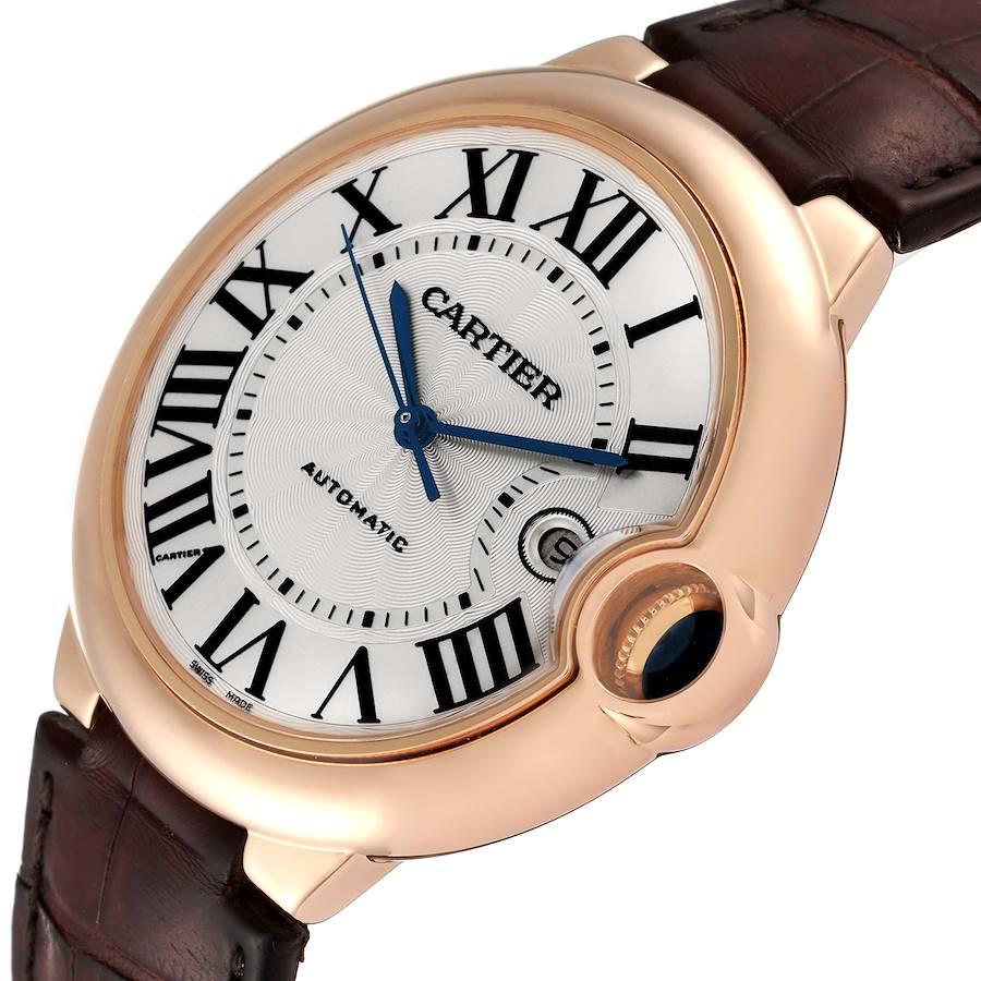 Men's Cartier Ballon Bleu 42 mm Rose Gold Automatic Mens Watch W6900651