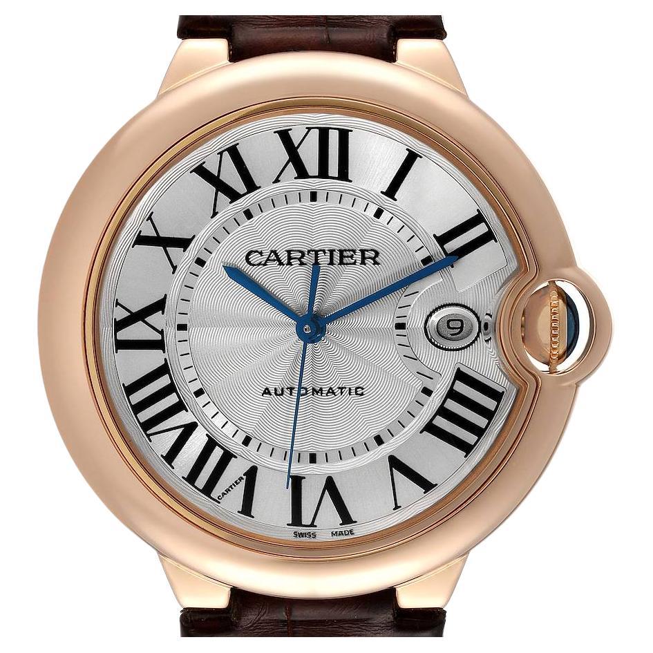 Cartier Ballon Bleu 42 mm Rose Gold Automatic Mens Watch W6900651