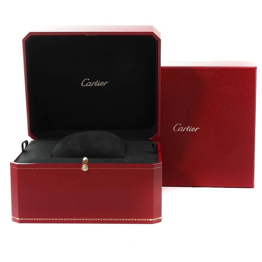 Cartier Ballon Bleu 42 mm Rose Gold Automatic Mens Watch W6920037 Box Card For Sale 2