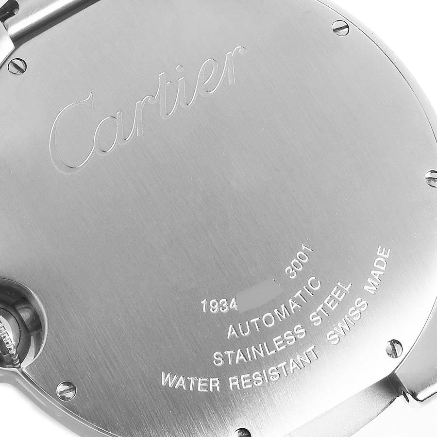 Men's Cartier Ballon Bleu 42 Steel Automatic Silver Dial Mens Watch W69012Z4