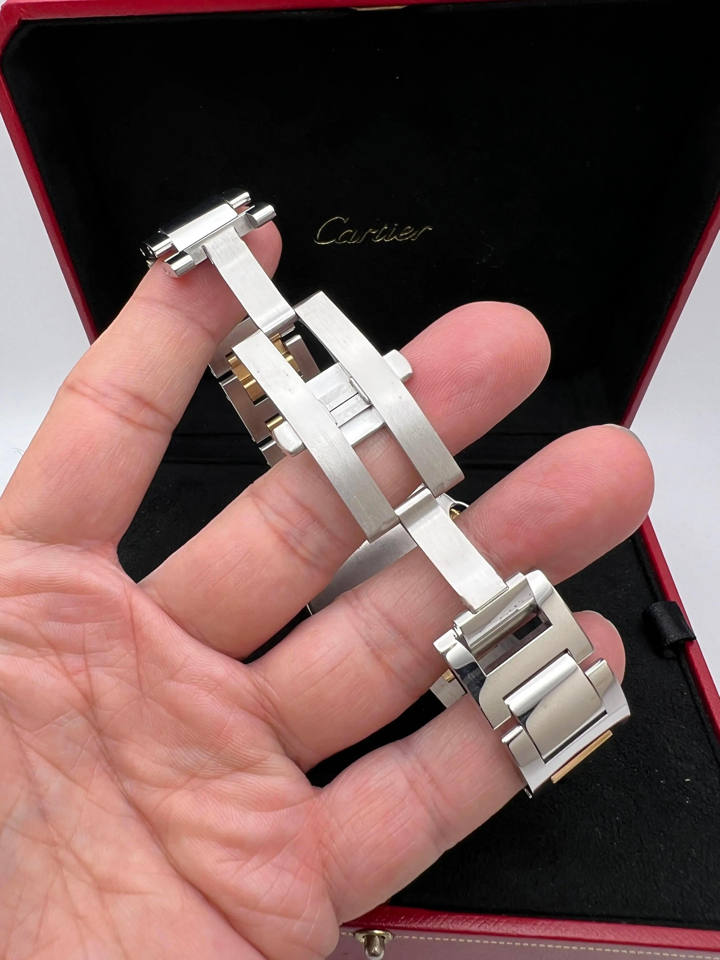Cartier Ballon Bleu 42mm 18K Two Tone Yellow Gold & Steel Box Set W69009Z3 For Sale 8