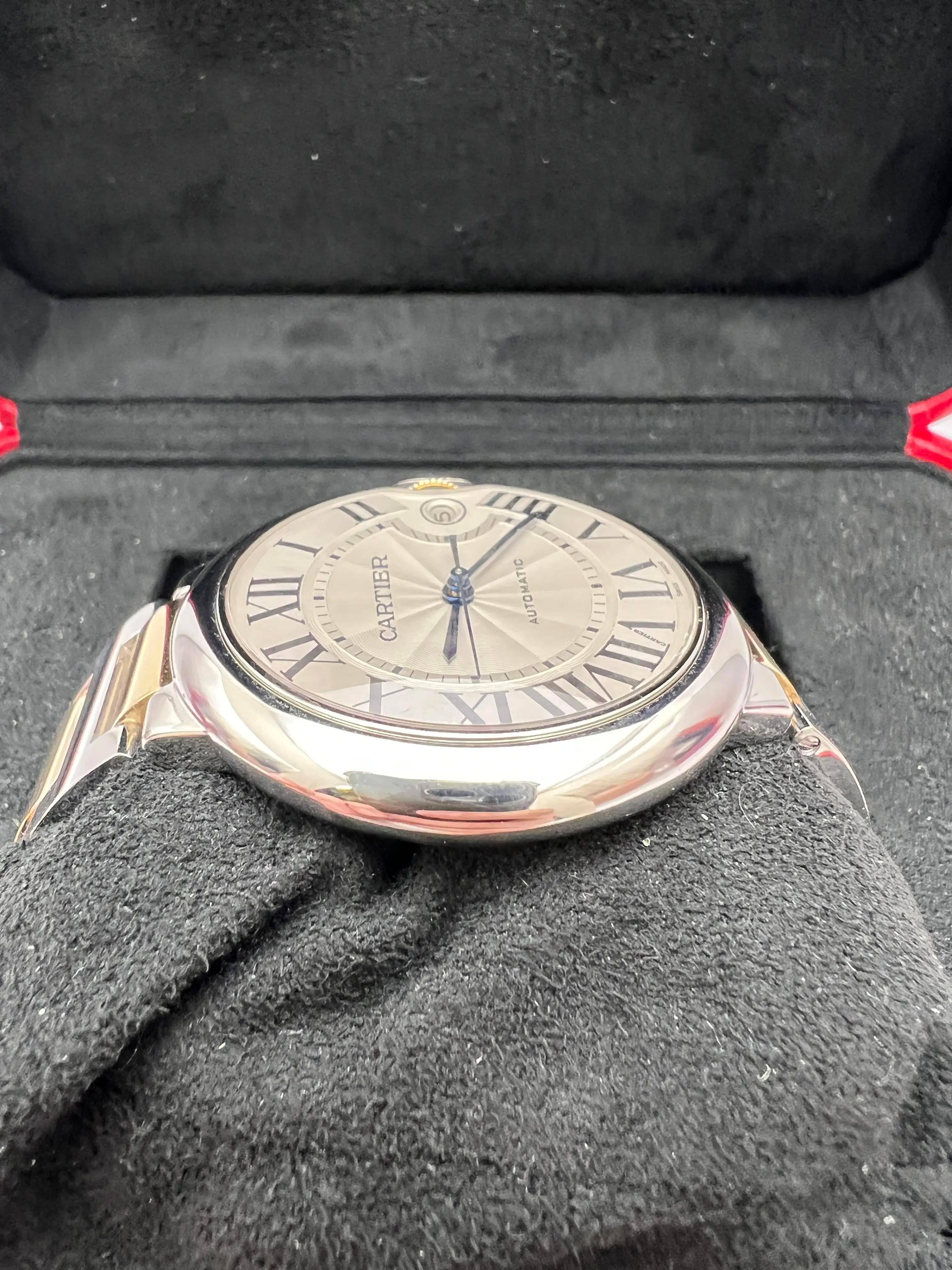 Cartier Ballon Bleu 42mm 18K Two Tone Yellow Gold & Steel Box Set W69009Z3 For Sale 3
