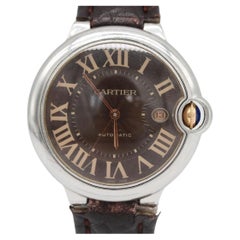 Cartier Ballon Bleu 42mm 3001 – Chocolate Guilloché Dial – Automatic – 42mm
