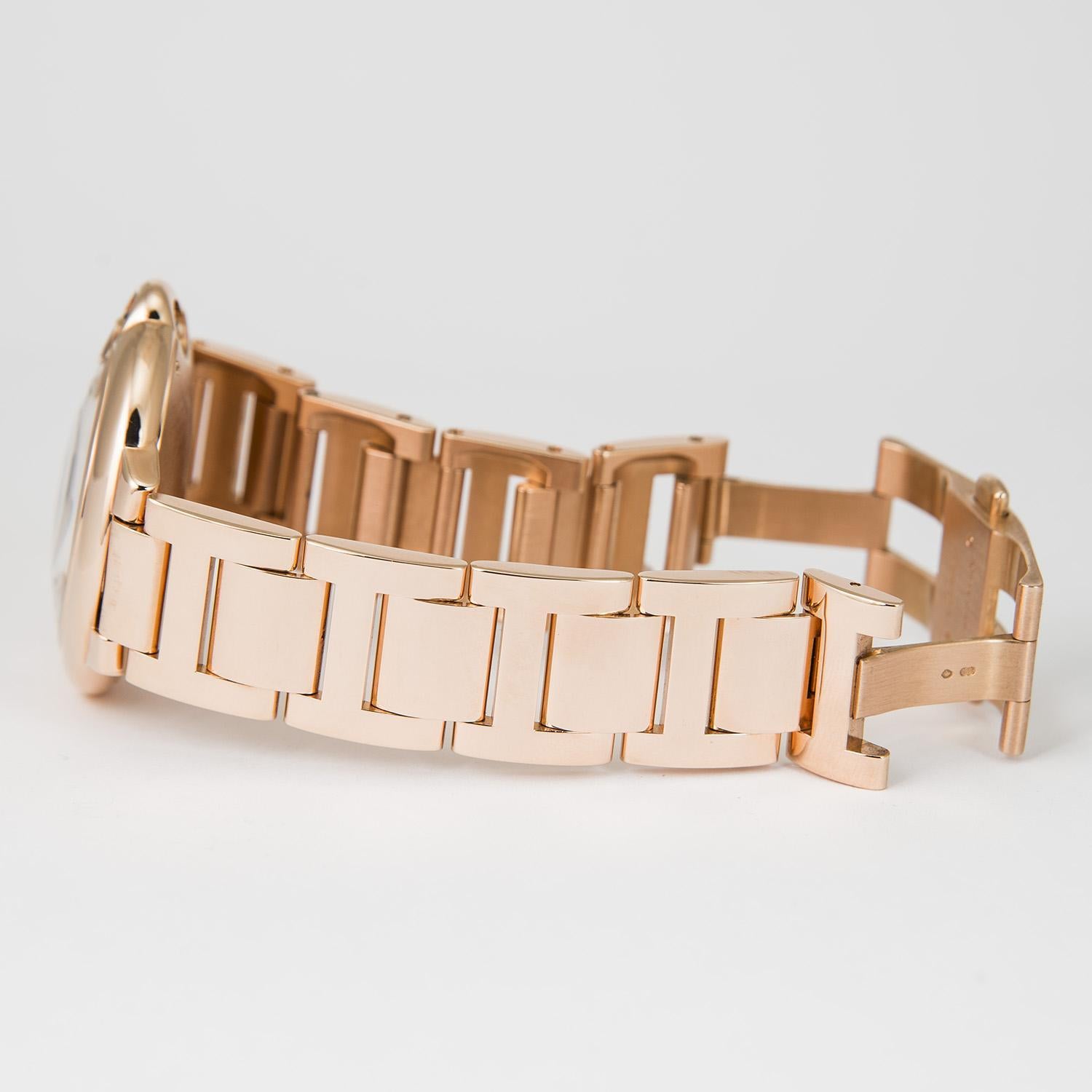 Cartier Ballon Bleu 42mm Certificato Oro Rosa 18k in vendita 2