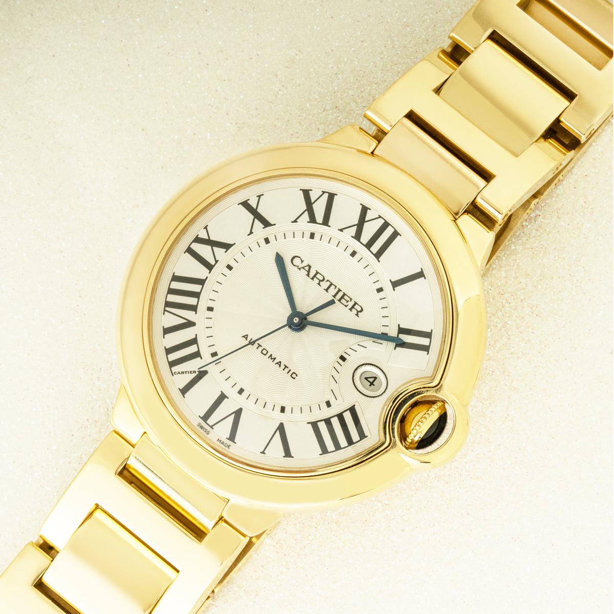 Cartier Ballon Bleu 42mm Gold W69005Z2 en venta 3