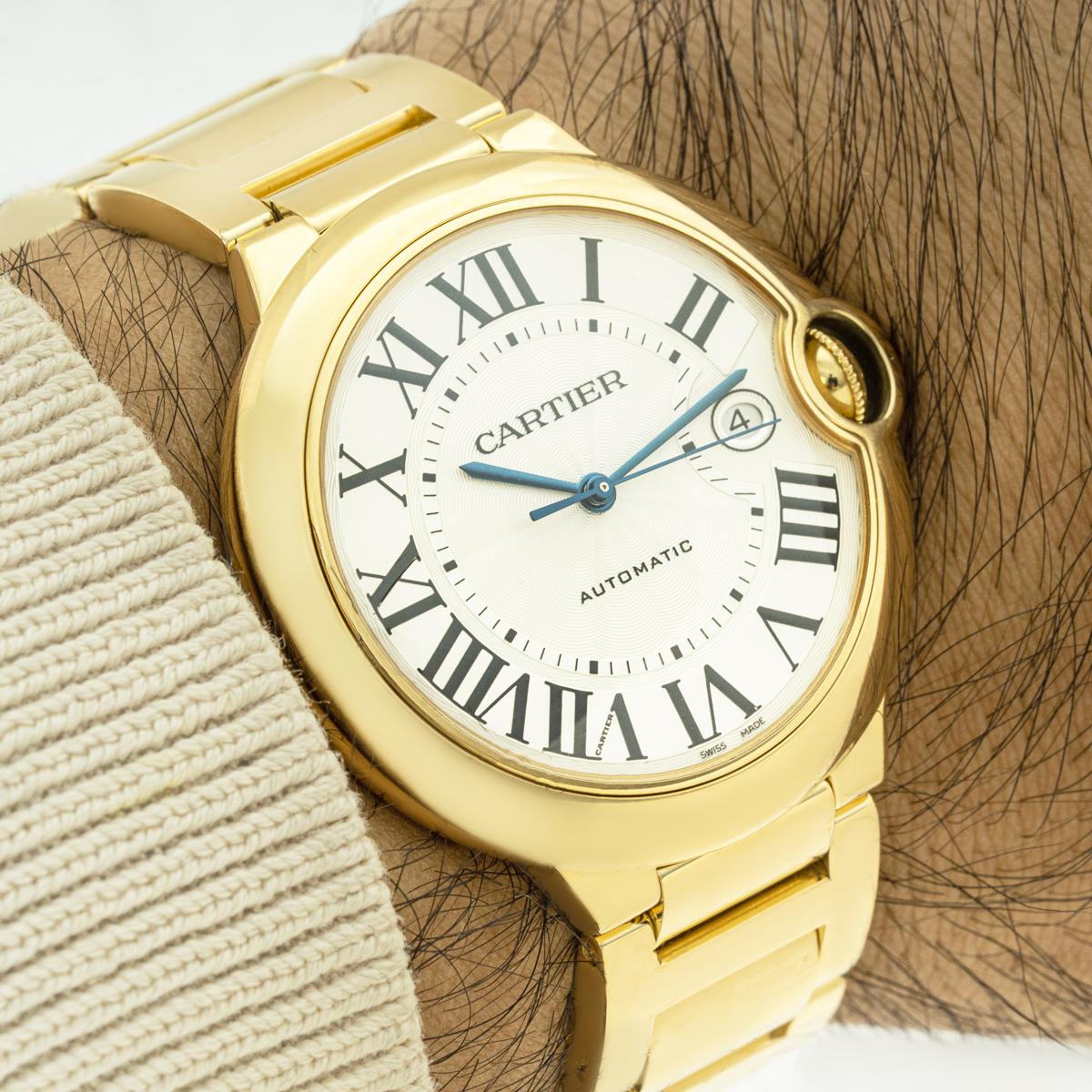 Cartier Ballon Bleu 42mm Gold W69005Z2 en venta 4