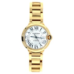 Cartier Ballon Bleu Jumbo Large Size Mens Watch in 18k Gold with Box/Papers