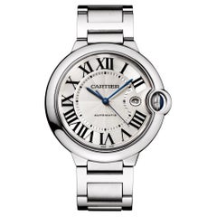 Cartier Ballon Bleu 42mm Mens Steel Wristwatch