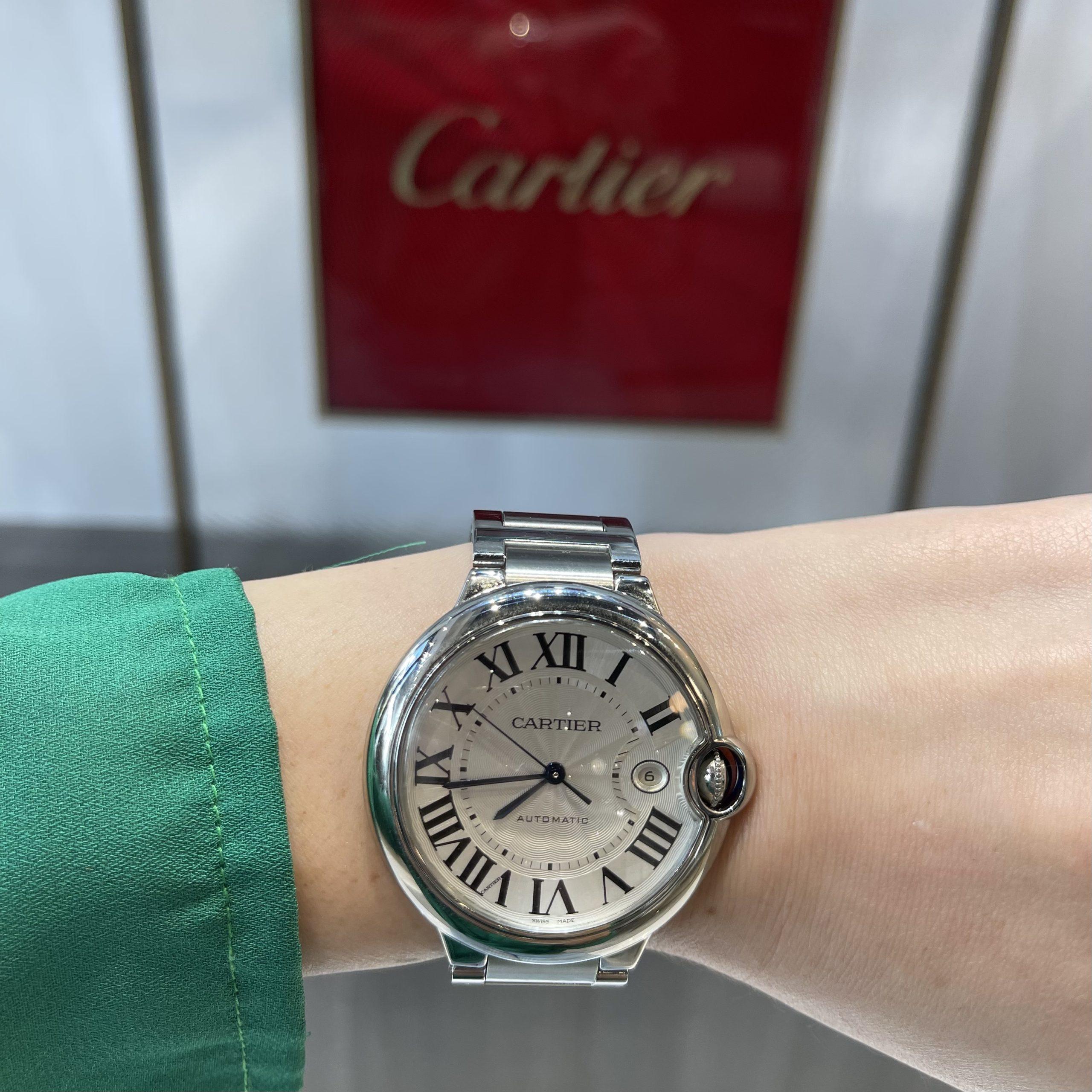 Cartier Ballon Bleu 42mm Edelstahl 3001 im Zustand „Hervorragend“ in Miami, FL