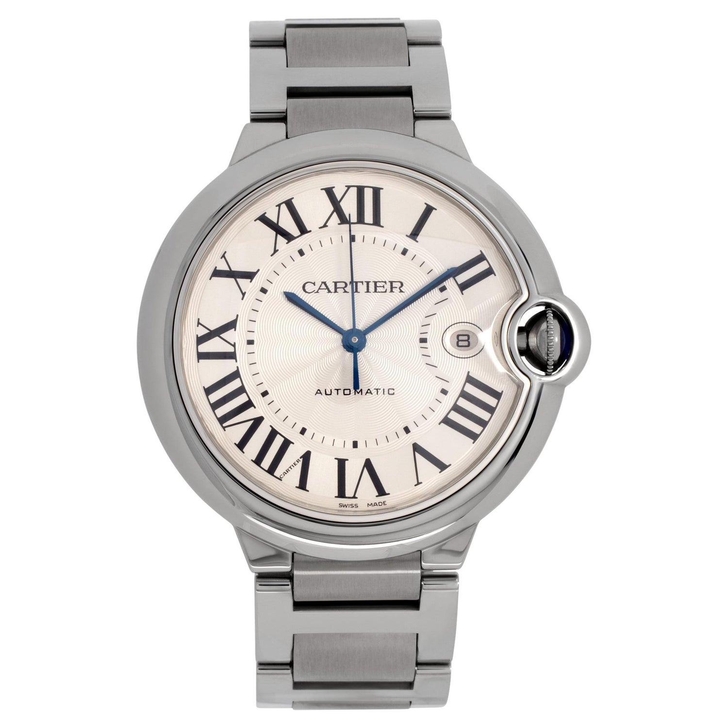 Cartier Ballon Bleu Stainless Steel Wristwatch Ref W69012Z4 For Sale at  1stDibs