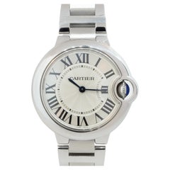 Cartier Ballon Bleu 4373 Stainless Steel 33mm Silver Dial Watch