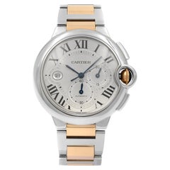 Cartier Montre automatique Ballon Bleu 18 carats avec cadran argenté et or rose, pour hommes W6920063