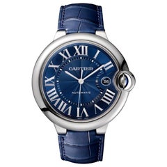 Cartier Ballon Bleu Automatik-Herrenuhr in Blau WSBB0025