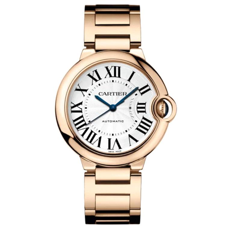 Cartier Ballon Bleu Automatic Pink Gold Watch WGBB0008