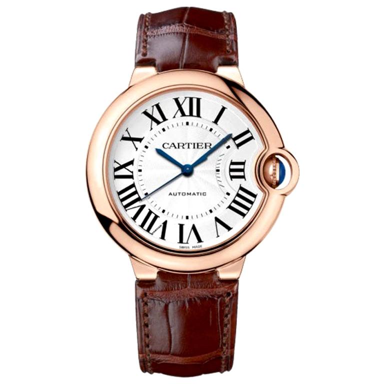 Cartier Ballon Bleu Automatic Pink Gold Watch WGBB0009