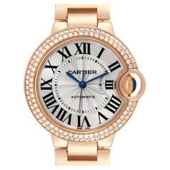 Reloj Cartier Ballon Bleu Automático Oro Rosa Diamante Mujer WE902034 Tarjeta