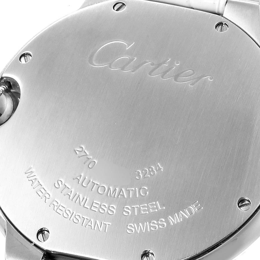 Cartier Ballon Bleu Automatic Stainless Steel Mens Watch W69017Z4 Box Papers 1