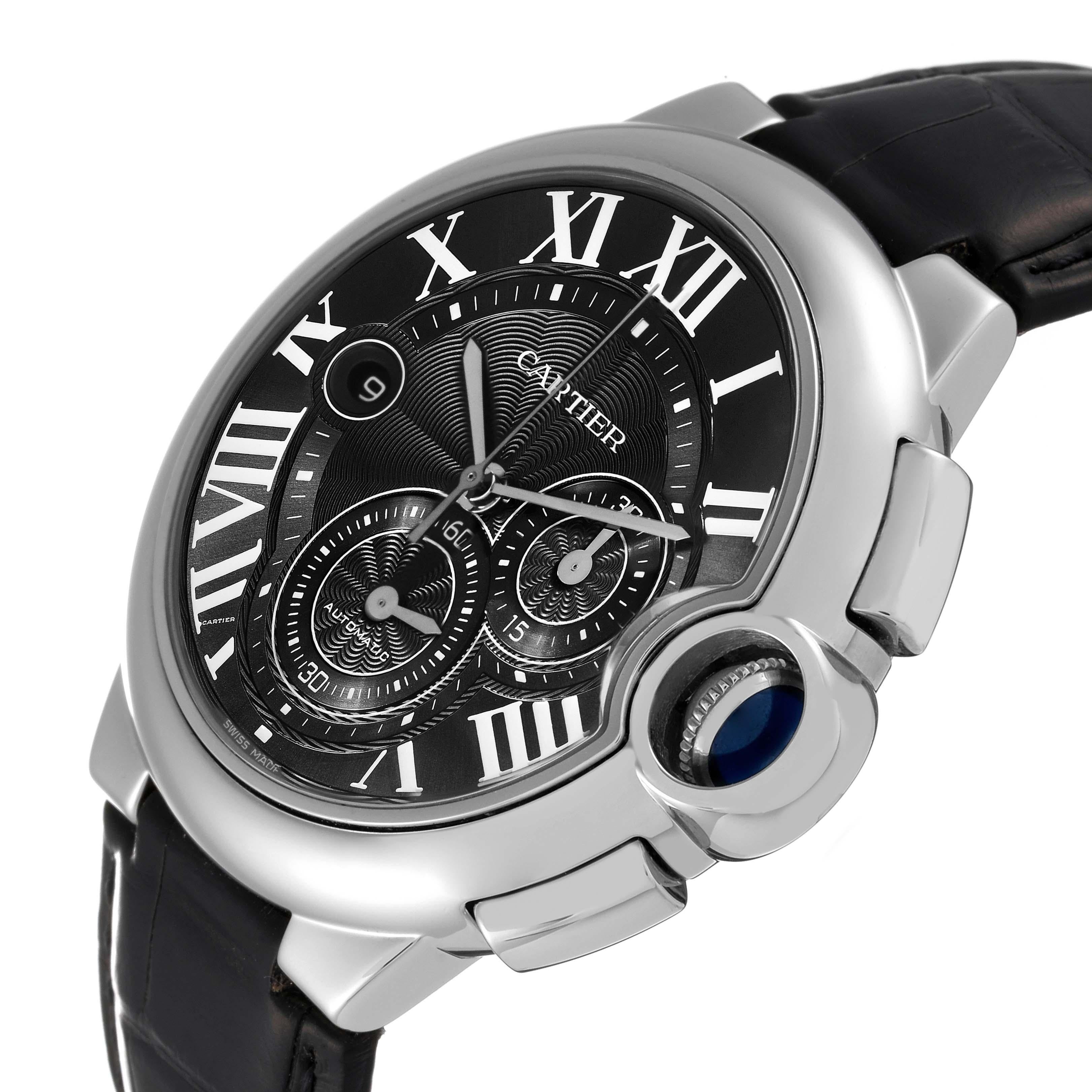 Cartier Ballon Montre chronographe en acier pour hommes W6920052 Pour hommes en vente