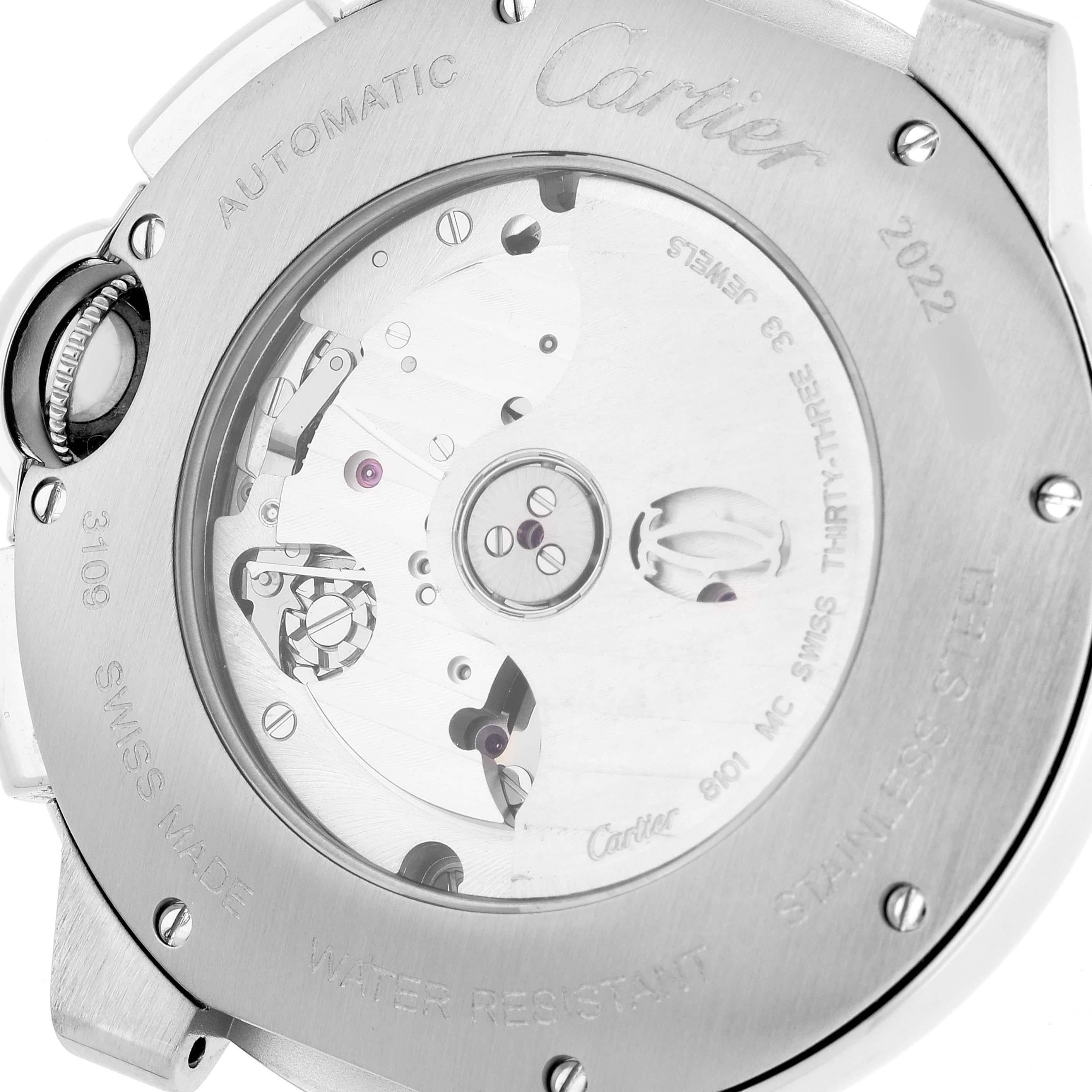 Cartier Ballon Montre chronographe en acier pour hommes W6920052 en vente 1