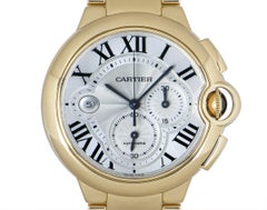 Cartier Ballon Bleu Chronograph Yellow Gold B&P W6920008