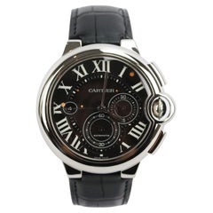 Cartier Montre Ballon Bleu De Cartier 44MM en acier inoxydable et alligator 