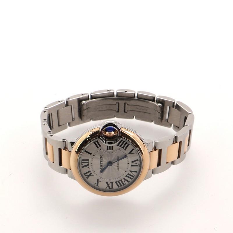 Women's Cartier Ballon Bleu de Cartier Automatic Watch Stainless Steel and Rose Gold