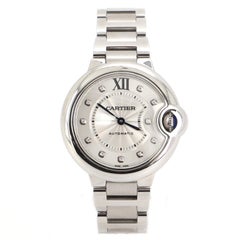 Cartier Ballon Bleu de Cartier Automatic Watch Stainless Steel with Diamond