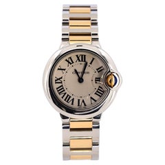 Cartier Ballon Bleu De Cartier Quartz Watch Stainless Steel and Yellow Gold