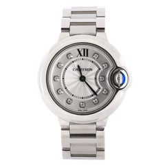 Cartier Ballon Bleu de Cartier Quartz Watch Stainless Steel with Diamond Markers
