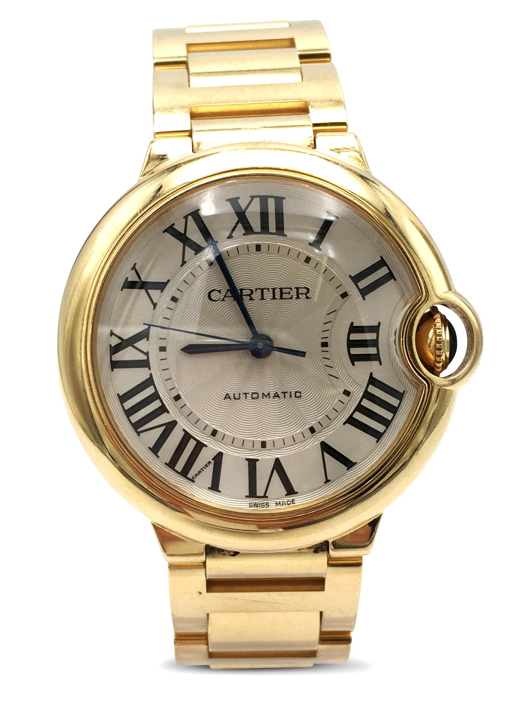 Women's or Men's Cartier 'Ballon Bleu de Cartier' Yellow Gold Watch